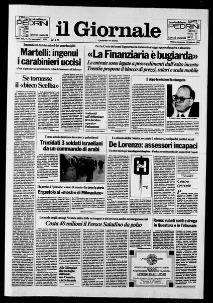 Il giornale : quotidiano del mattino